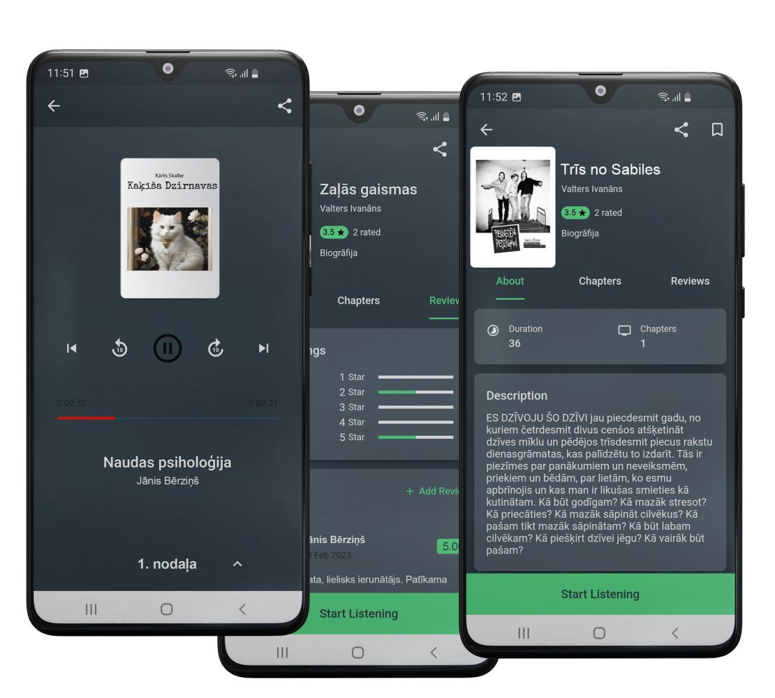 Klausies savas iecienītākās audiogrāmatas